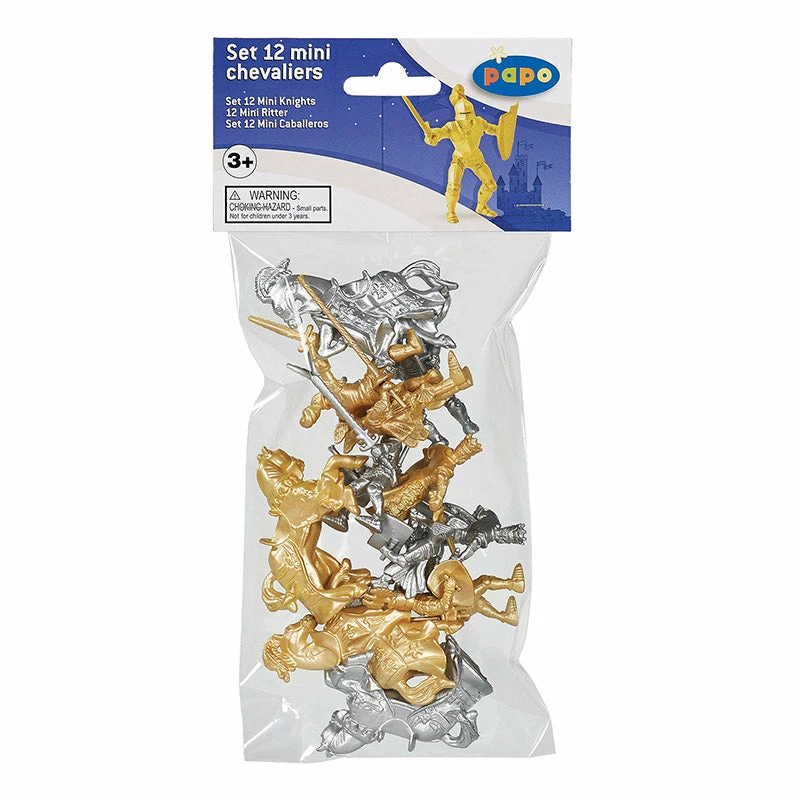 New ???? Papo Mini Knights 12pc Set * ???? 3 New ???? Papo Mini Knights 12pc Set * ????