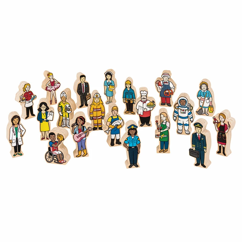 Cheap ???? Fun Factory Multicultural People 20pc Wooden Set ???? 3 Cheap ???? Fun Factory Multicultural People 20pc Wooden Set ????