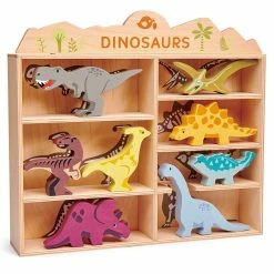Coupon ⭐ Tender Leaf Toys Wooden Dinosaurs With Display ????