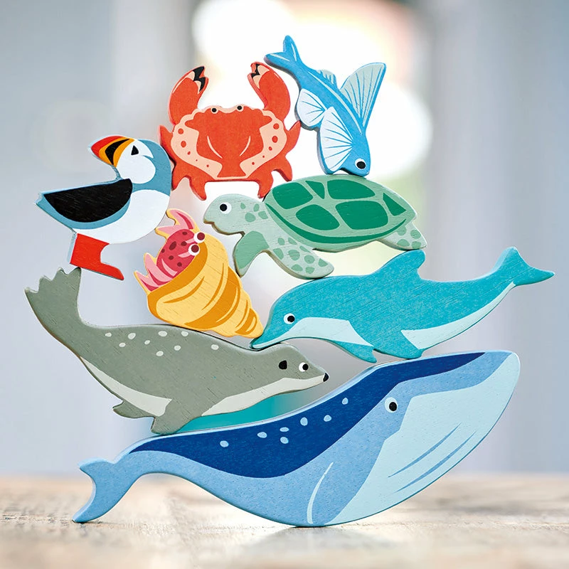 Outlet ???? Tender Leaf Toys Wooden Coastal Animals With Display ❤️ 4 Outlet ???? Tender Leaf Toys Wooden Coastal Animals With Display ❤️ - Image 2